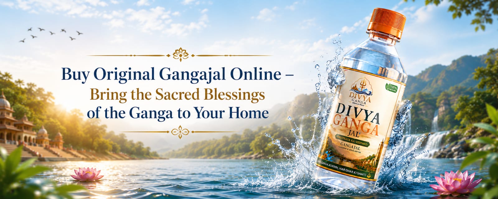 Buy Original Gangajal Online – Bring the Sacred Blessings of the Ganga to Your Home